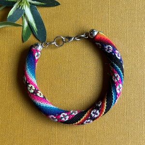 Vintage Mexican Blanket Bracelet